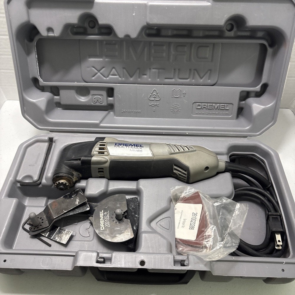 Dremel Multi-Max Oscillating Tool MM20 Kit w Case & Accessories Tested
